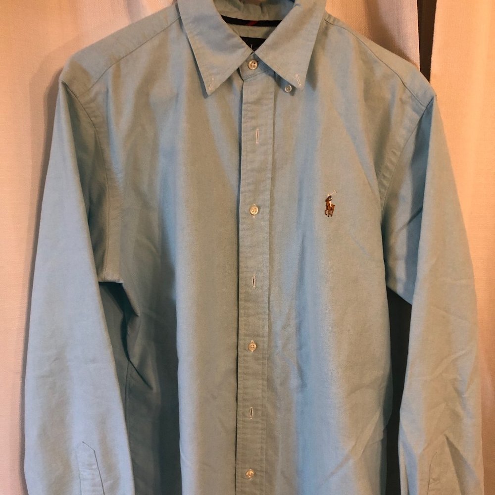 Blue Ralph Lauren Dress Shirt Medium